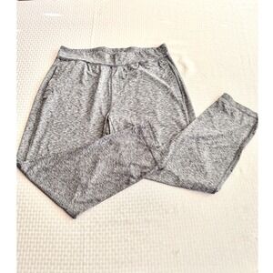 Pony Mens Space Dye Joggers Grey Heathered Athletic Training Pants Large